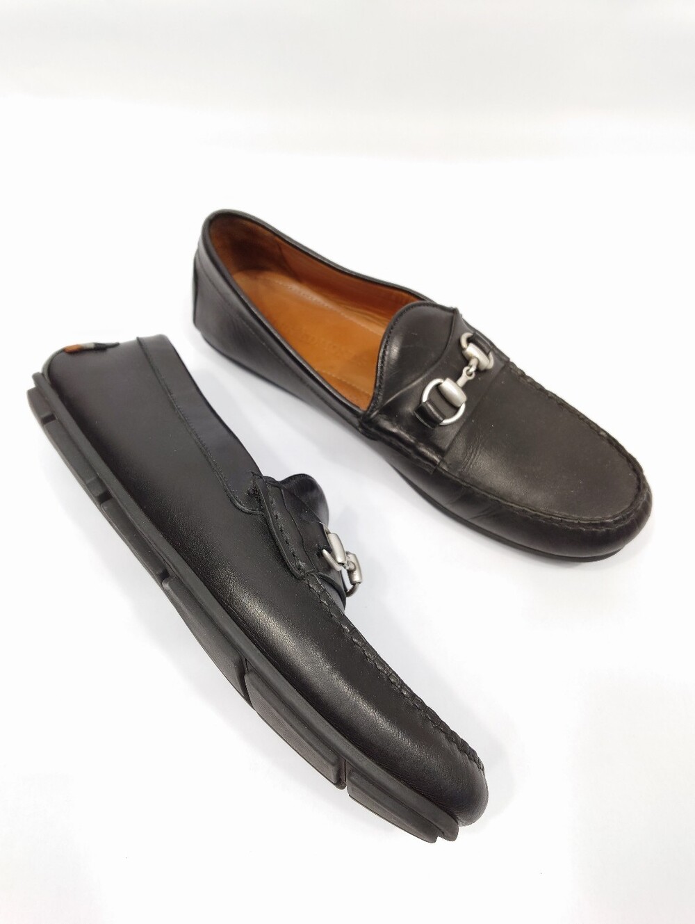 Allen Edmonds Sebastian 6362 Black Leather Horsebit Loafers Size 11 D